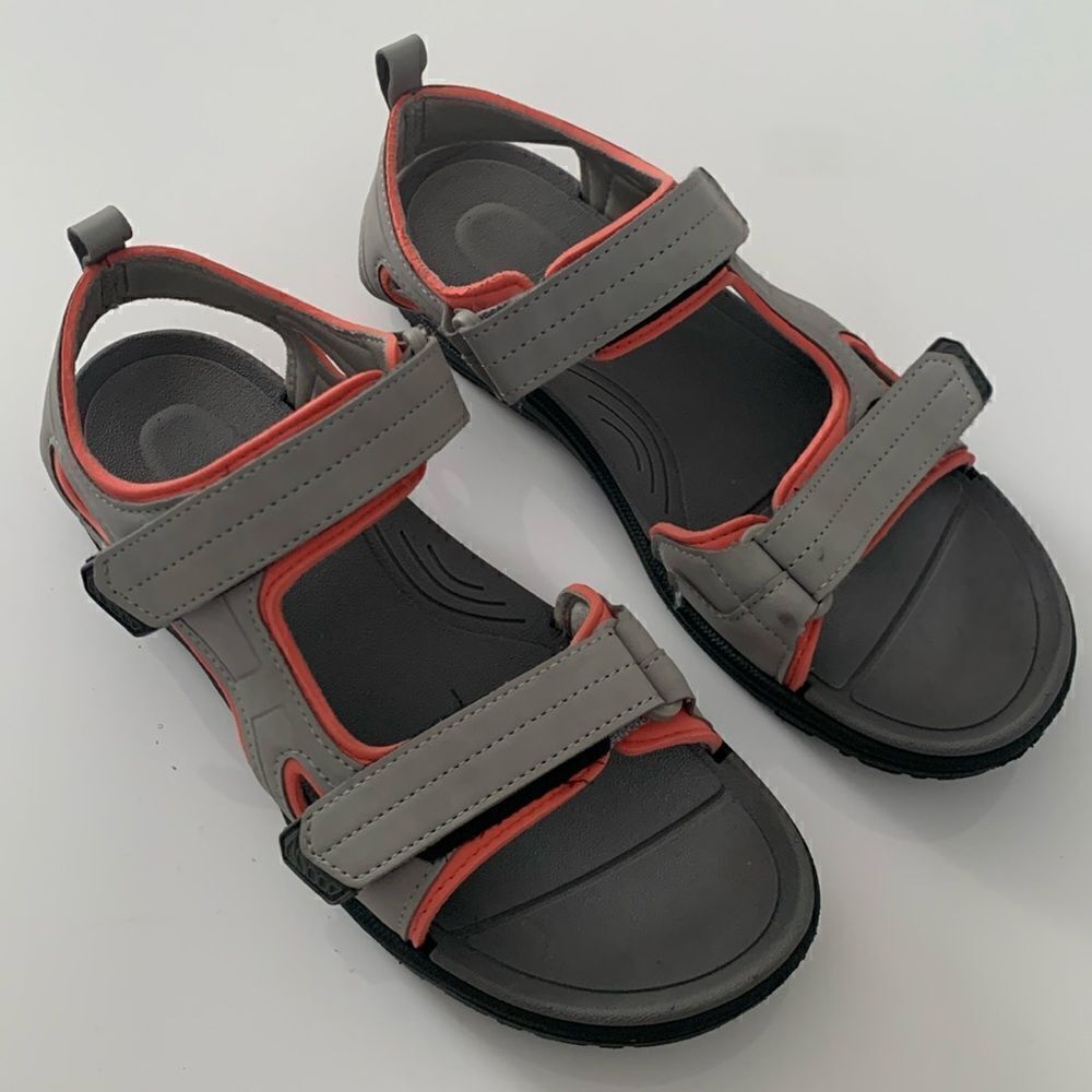 NWT Northside Lightweight Flexible Water Resistant Gray Pink Sandals Size 8 - Picture 1 of 12